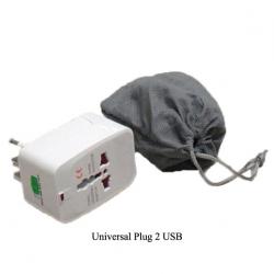 ปลั๊กไฟอเนกประสงค์ พร้อมที4เสียบ USB 2 ช่อง พร้อมสกรีนโลโก้