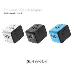 ปลั๊กไฟยูนิเวอร์แซลพรีเมี่ยม แบบ USB 3 พอร์ต