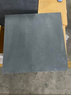 หินธรรมชาติ Dark Grey ขนาด 15x15x1cm