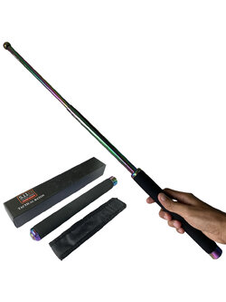 ดิ้ว 5.11 Tactical ก้านสีรุ้งขนาด 24.4 นิ้ว (62 ซม.) พร้อมซองไนล่อนร้อยเข็มขัดสำหรับเก็บดิ้ว