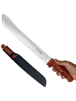 มีดมาเชเต้ มีดใบตาย มีดเดินป่า BUCK Knives Machete ขนาด 19.3 นิ้ว (49 ซม.) พร้อมซองไนล่อนร้อยเข็มขัดสำหรับเก็บมีด