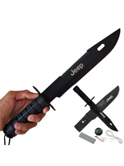 มีดพก มีดเดินป่า มีดใบตาย JEEP Survival Knife ขนาด 15 นิ้ว (38 ซม.)