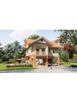 แบบบ้าน 2 ชั้น สไตล์สไตล์คอนเทมโพรารี่ NA-208 ขนาด 292.65 ตร.ม. 3 ห้องนอน 3 ห้องน้ำ