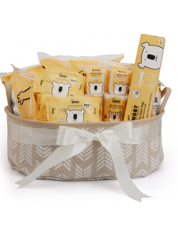 MOBY (โมบี้) Newborn essentials (gift basket) ตะกร้าผ้าเยี่ยมคลอด