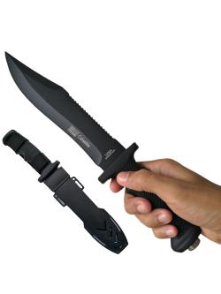 มีดพก มีดเดินป่า มีดใบตาย Columbia 1228A ยาว 12.5" (32 ซม.) พร้อมปลอกมีดพลาสติก ABS สำหรับเก็บมีด