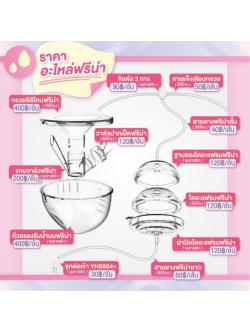 YOUHA PLUS (ยูฮา พลัส) อะไหล่ของกรวย FREENA (รุ่นเก่า ตลับกันย้อนแยกออกจากกรวย)