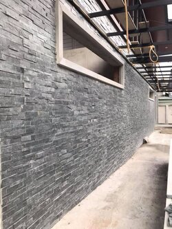 หินผนังและหินปูสระว่ายน้ำ Silver Grey + White Cloudy