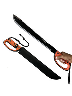 มีดมาเชเต้ มีดเดินป่า มีดใบตาย Machete ขนาด 24.4 นิ้ว (62 ซม.) พร้อมซองไนล่อนเก็บมีด