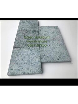 หินปูสระว่ายน้ำ Green Sukabumi Stone for pool