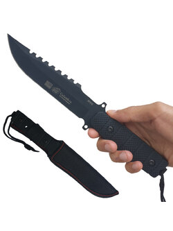 มีดพก มีดใบตาย Columbia XF012 ขนาด 11.2 นิ้ว (28.5 ซม.) พร้อมซองไนล่อนสำหรับเก็บมีด