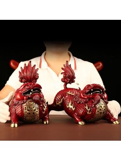 #ปี่เซี๊ยะตัวอ้วน สัตว์เทพมหามงคลเรียกทรัพย์เสริมดวง,แก้ฮวงจุ้ย,ป้องกันภัย (ทองเหลือง 2 ชิ้น)