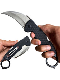 มีดพับ มีดคารัมบิต Tiger Claw Karambit Knives ขนาด 9.1 นิ้ว (23.2 ซม.)