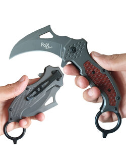 มีดพับ มีดคารัมบิต มีดพก Fox Outdoor Karambit Knife DA106