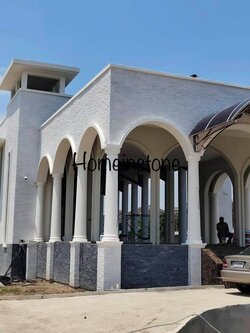 หินประดับตกแต่ง crystal black and white ขนาด 5x20