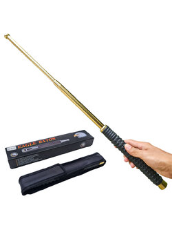 ดิ้ว Eagle Baton ก้านดิ้วสีทองขนาด 24.6 นิ้ว (62.5 ซม.) พร้อมซองไนล่อนร้อยเข็มขัดสำหรับเก็บดิ้ว