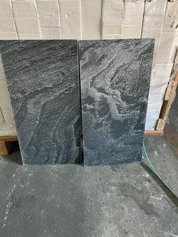 หินปูสระว่ายน้ำ silver grey 30x60 บ้านพักอาศัยซอยวัชรพล