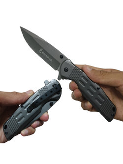 มีดพับ BROWNING A332 ขนาด 8.3 นิ้ว (21.2 ซม.) Gray Titanium