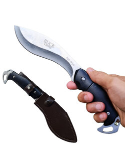 มีดเดินป่า มีดใบตาย BUCK Knives No.95 ขนาด 10.6 นิ้ว (27 ซม.) พร้อมซองมีดร้อยเข็มขัดสำหรับเก็บมีด