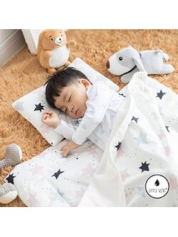 LITTLE SEEDS (ลิตเติ้ลซี๊ด) เซ็ทที่นอนพกพา สำหรับน้องวัย 1-7 ขวบ (ที่นอน + หมอน + ผ้าห่ม) Made in Korea
