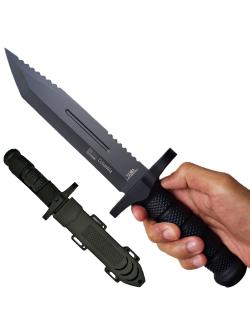 มีดพก มีดใบตาย Columbia 1338A ขนาด 12.5 นิ้ว (32 ซม.) พร้อมปลอกมีดพลาสติก ABS สำหรับเก็บมีด