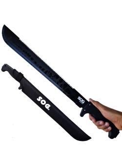 มีดเดินป่า มีดมาเชเต้ SOG SOGfari Machete ยาว 24 นิ้ว (ุ61 ซม.) พร้อมซองผ้าไนล่อนสำหรับเก็บมีด