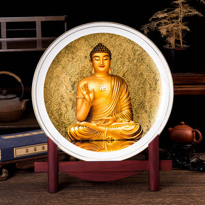 จานกระเบื้อง(จากดินขาว)วาดลายธรรมชาติ รูปแบบจีนโบราณ