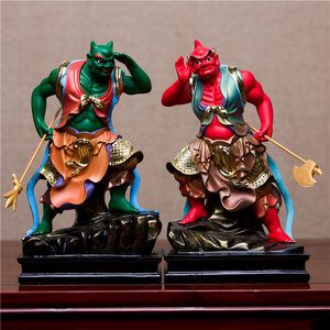 ยักษ์คู่ เกาหมิง และเกาเฉียว (เทพตาทิพย์ หูทิพย์) ผู้ช่วยทั้งสองของเทียงโหวเซี่ยบ้อ ขนาด 12 นิ้ว