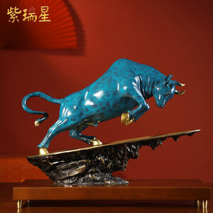 #วัวกระทิงนำโชค Lucky Ox งานทองเหลือง วัวผู้หนักแน่นมั่นคง ซื่อสัตย์ ใจเย็น และขยัน