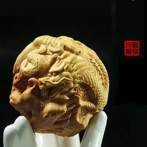 เครื่องรางบอลมงคล 12 นักษัตร เสริมดวงทุกปีนักษัตร ขับไร่วิญญาณร้าย แกะจากไม้หอมมณฑลหูเป่ย์ ประเทศจีน