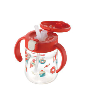 **ลดพิเศษ38.6%** RICHELL (ริเชล) TLI แก้วน้ำหัดดูดหลอด Straw Mug สเต็ป 2 หลอดสุญญากาศกันสำลัก พร้อมหูจับถนัดมือ