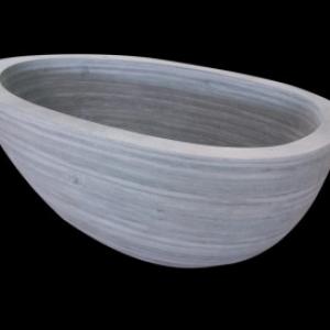 อ่างอาบน้ำและแจกันหิน