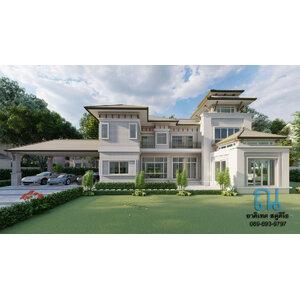 งานออกแบบบ้านพักอาศัย 2 ชั้น LUXURY Contemporary Style เจ้าของคุณนิด