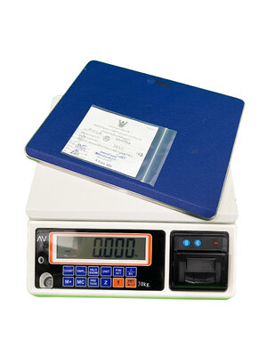 เครื่องชั่งดิจิตอลปรินท์ค่าได้ ตรา AV (AVENUE) รุ่น GWP พิกัด 30 กก.