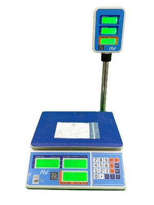เครื่องชั่งดิจิตอลคำนวณราคา ตรา AV (AVENUE) รุ่น HPPC พิกัด 30 กก.