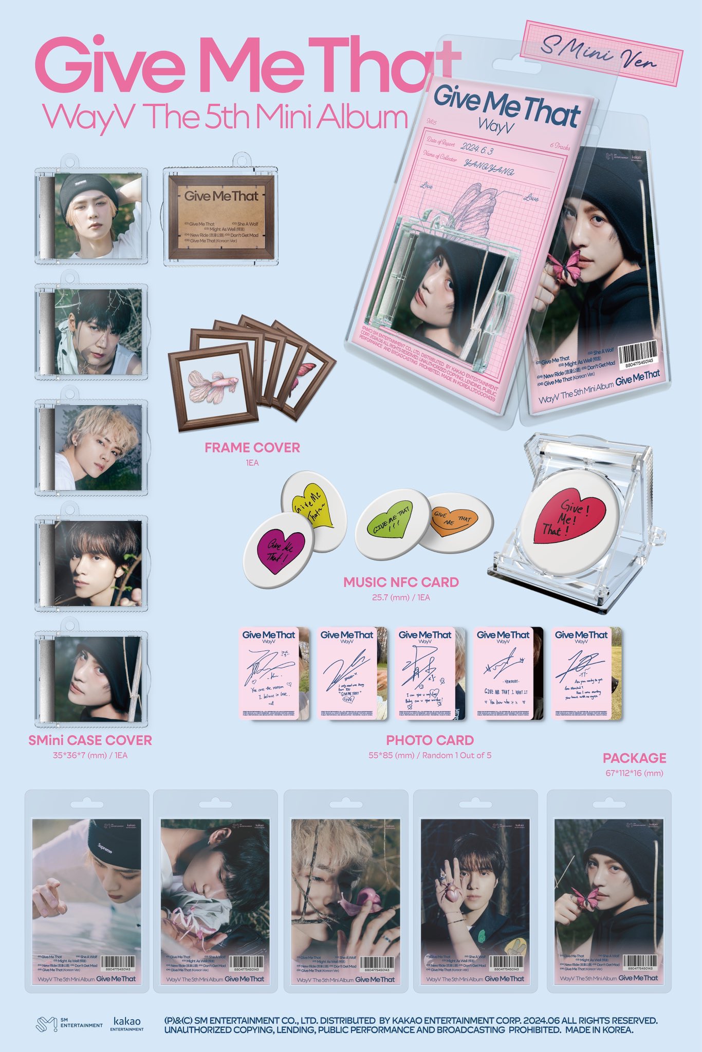 [รับกด+นำเข้าสินค้า] WayV - 5th Mini Album [Give Me That]