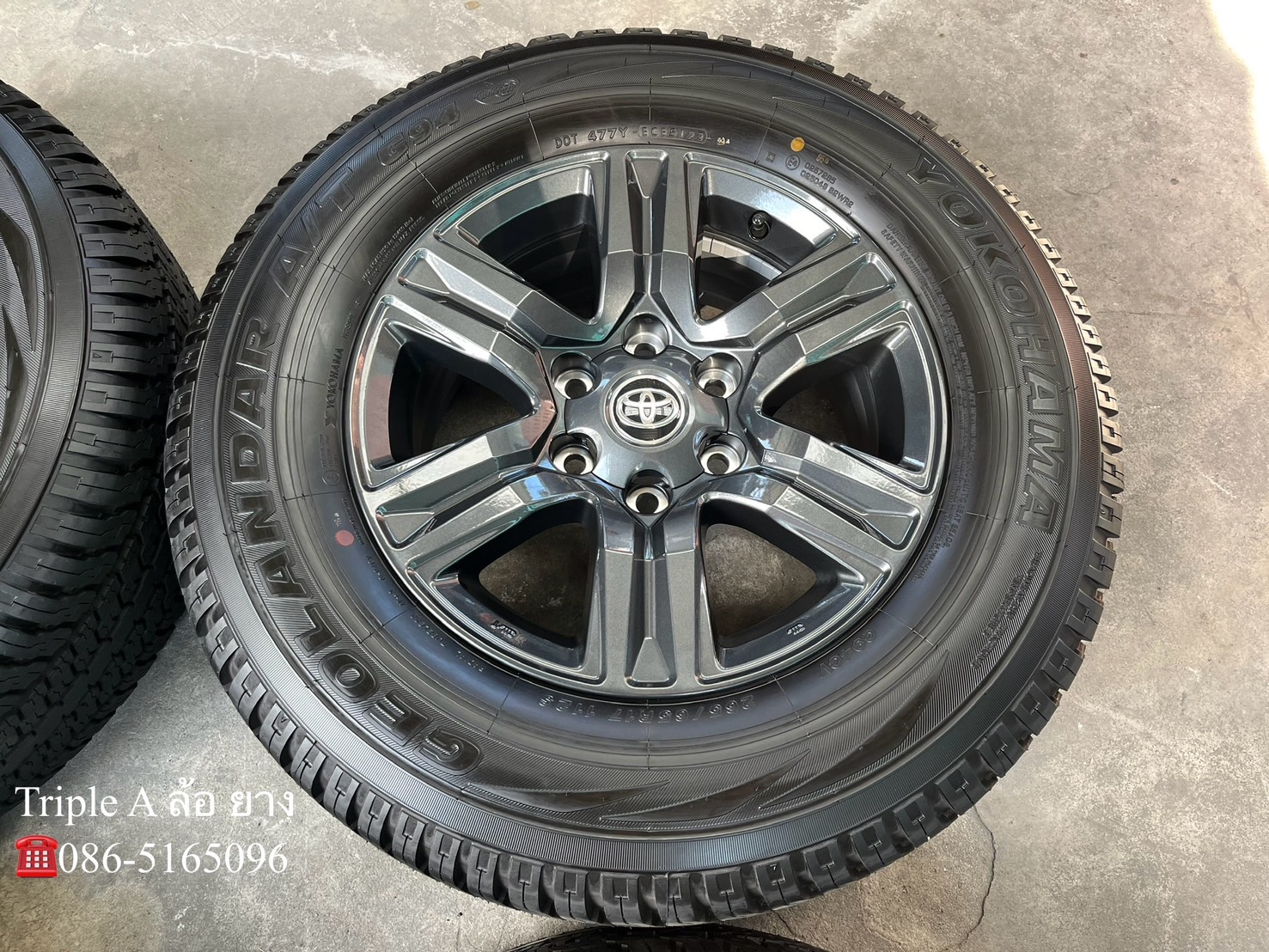 ✨ล้อแม็กป้ายแดง✨Toyota Revo รุ่นใหม่ล่าสุด ขอบ 17 พร้อมยางใหม่💯265-65-17 Yokohama♨ปี24♨