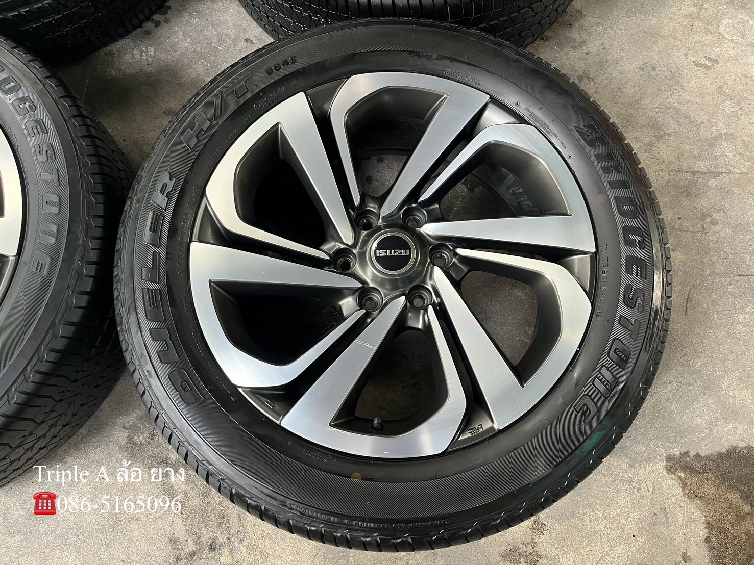 ✨ล้อแม็ก✨ISUZU MU-X ขอบ 20 เทาหน้าเงา พร้อมยาง 265-50-20 Bridgestone♨️ปลายปี 21♨️