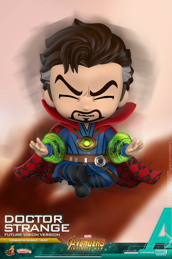 HOT TOYS COSB493 AVENGERS INFINITY WAR DOCTOR STRANGE FUTURE VISION VERSION COSBABY (S) BOBBLE-HEAD COLLECTIBLE