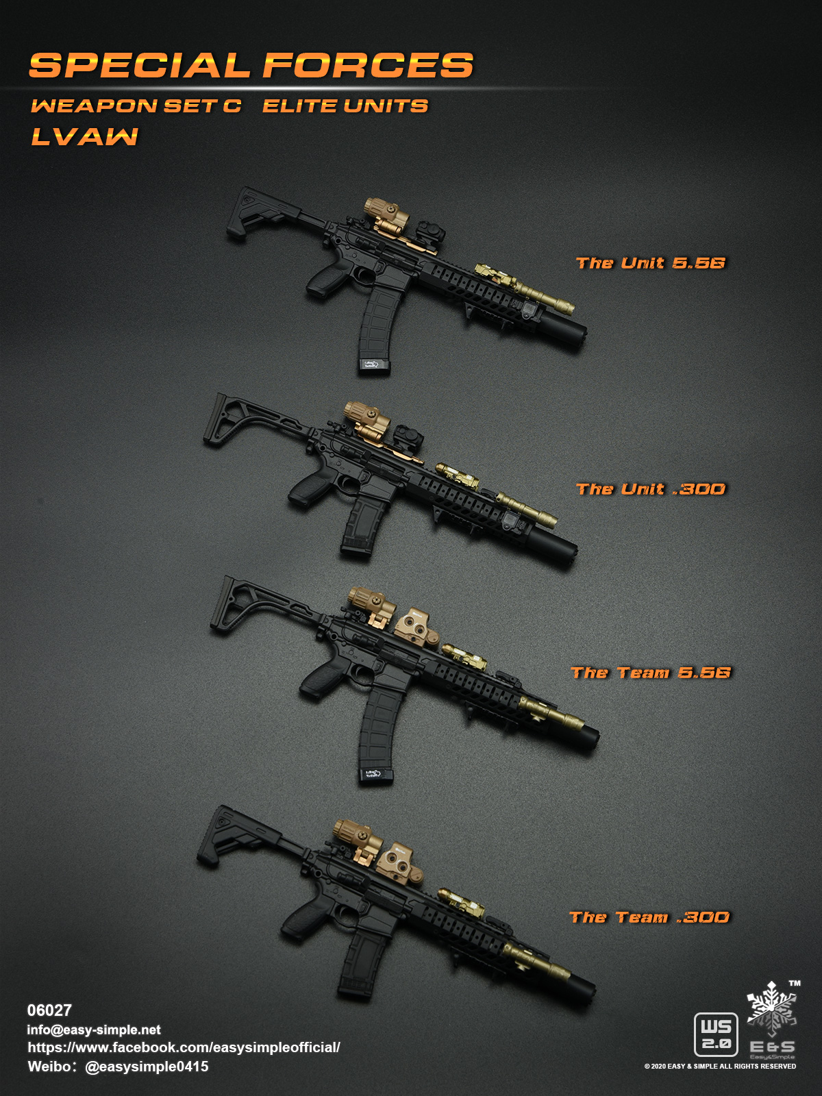Easy & Simple 06027 Special Forces Weapon Set C Elite Units LVAW