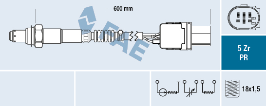 ออกซิเจนเซนเซอร์ BENZ W203,W204,W211,W212,W221 (0095425618)