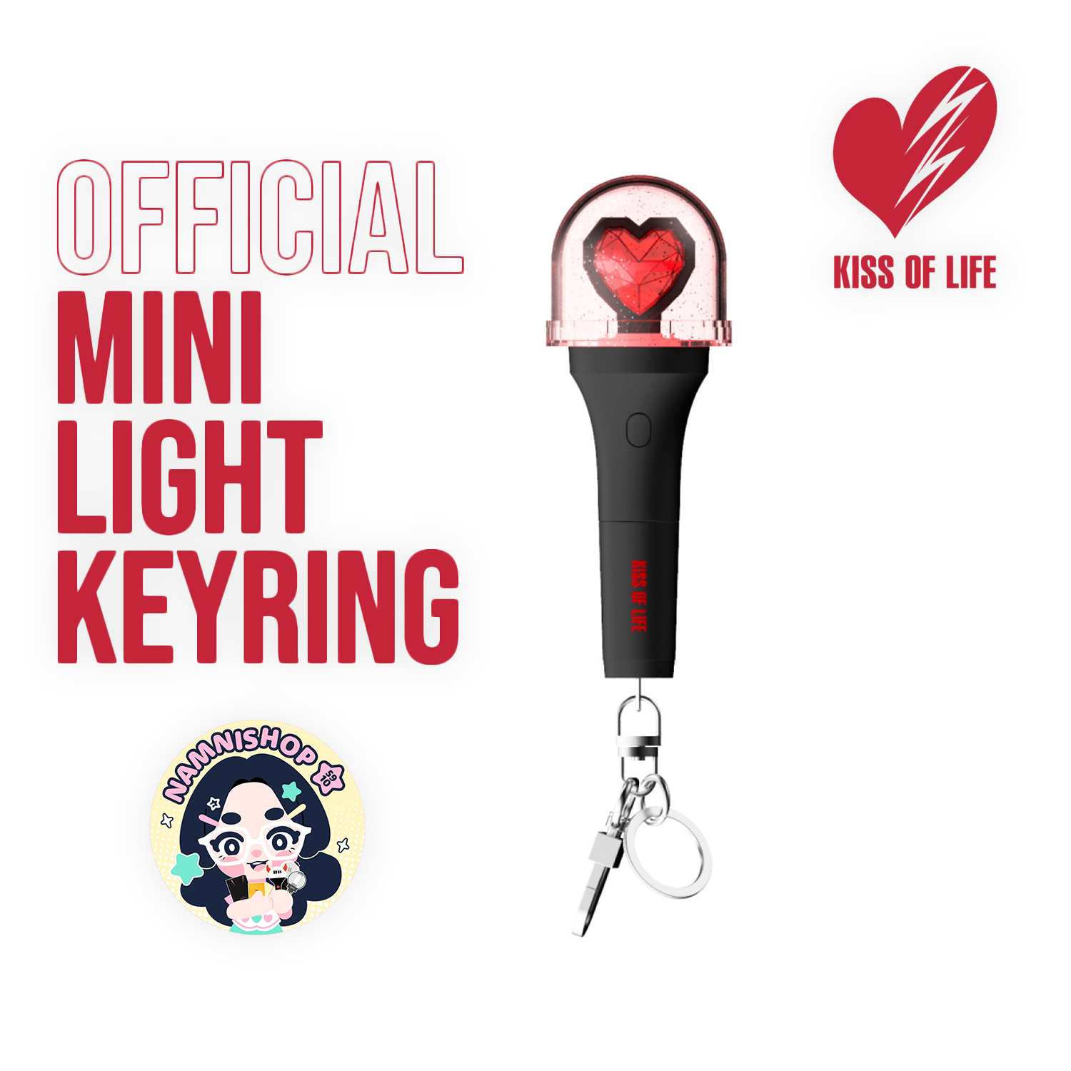 [PRE] KISS OF LIFE - 01 OFFICIAL MINI LIGHT KEYRING