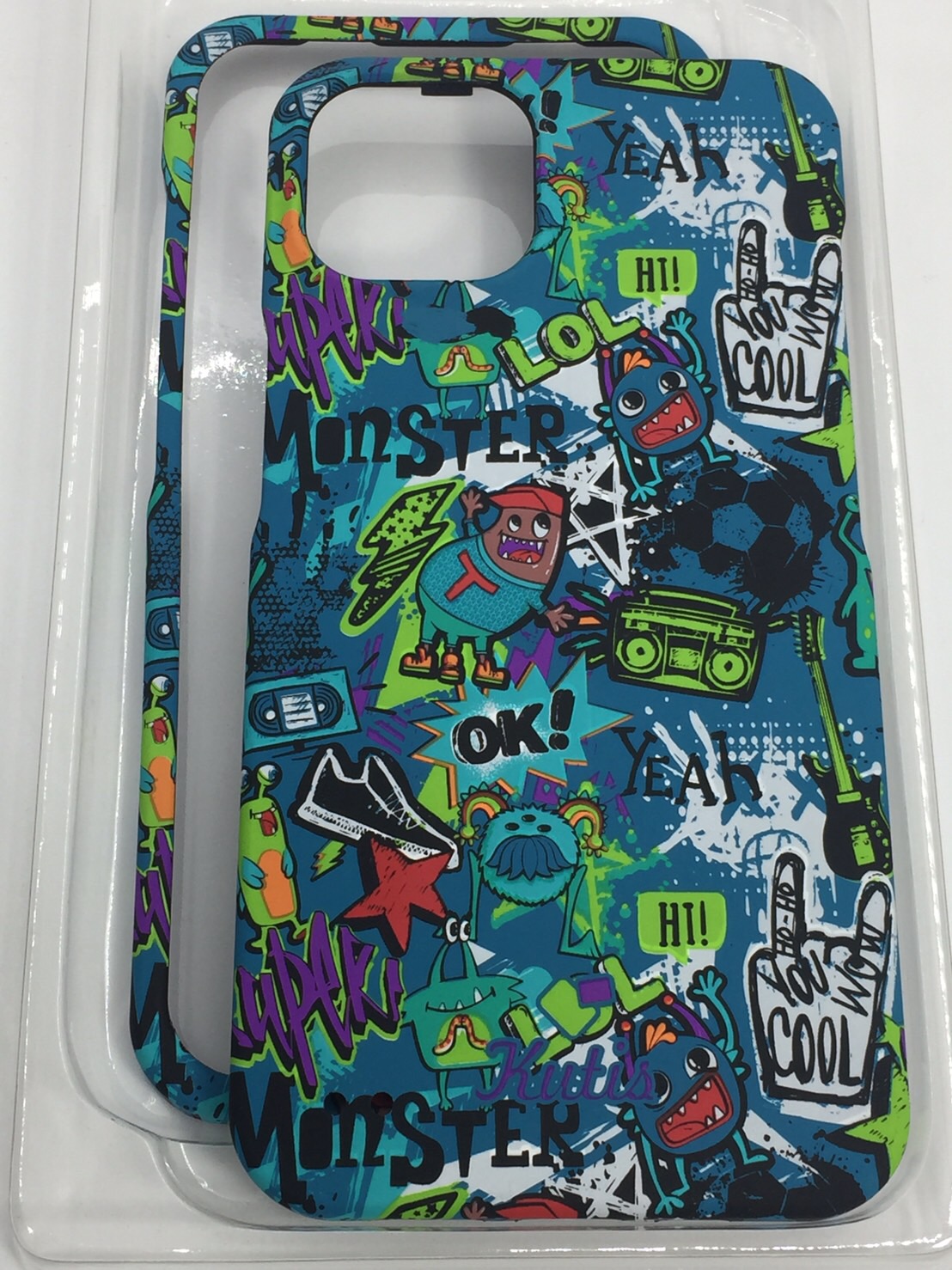 เคสคูทิส(Kutis)เคสไอโฟน13G(ลายMonster)มาใหม่ เคสประกบหน้า-หลัง เคสเรืองแสง เคสลายวินเทจ ร้านSuperhero Klongthom