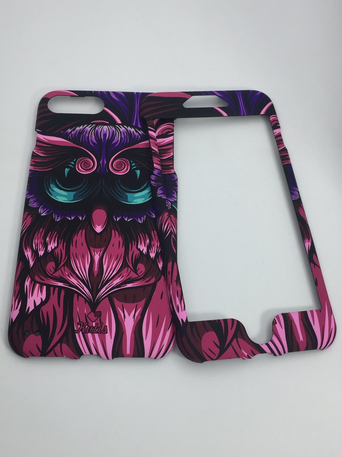 เคสคูทิส(Kutis)เคสไอโฟน7พลัส,8พลัส(ลายนกฮูก)มาใหม่ เคสประกบหน้า-หลัง เคสเรืองแสง เคสลายวินเทจ ร้านSuperhero Klongthom