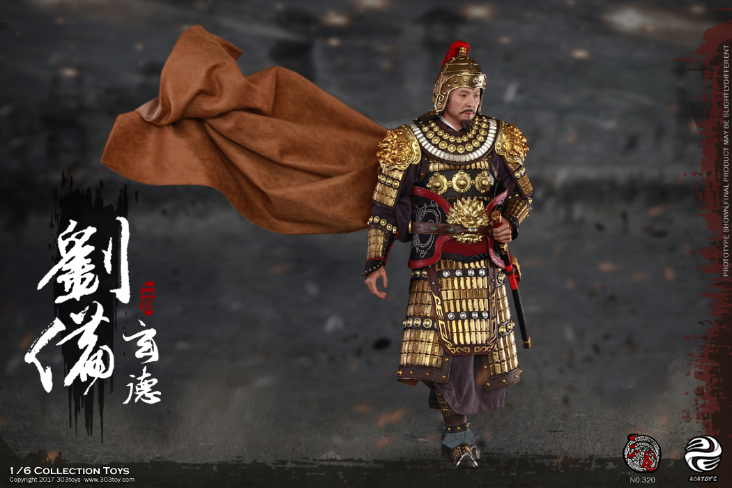 303TOYS NO.320 220 120 THREE KINGDOMS SERIES - LIU BEI A.K.A XUANDE (ARMED VERSION)