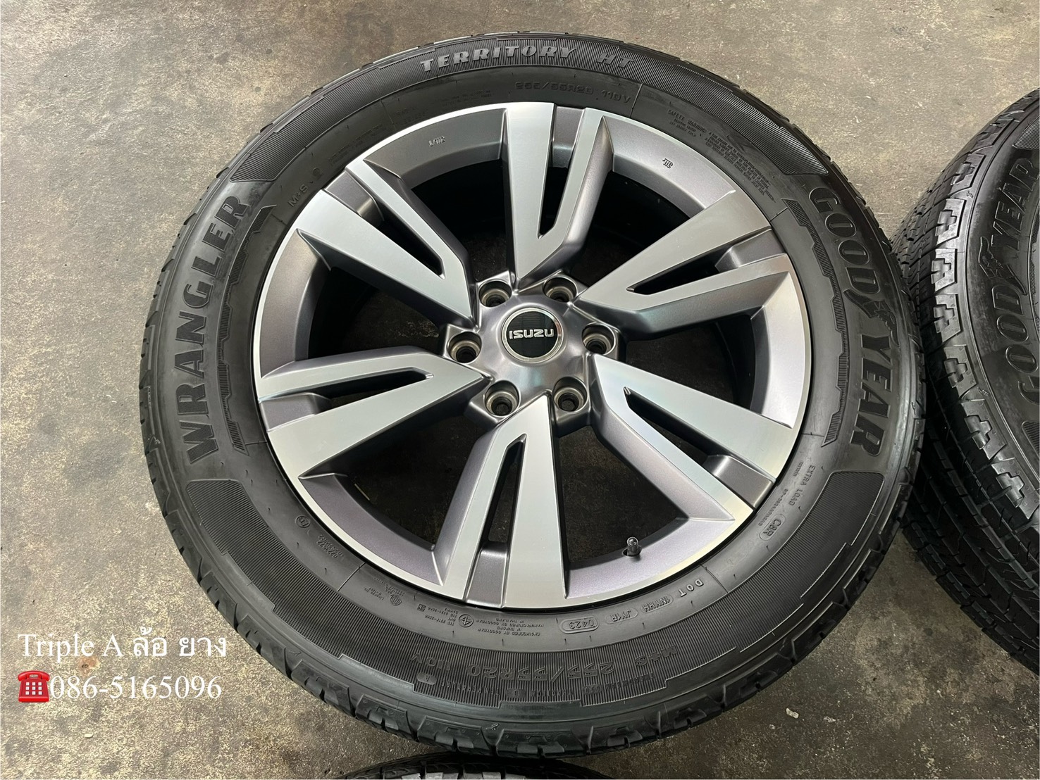 ✨ล้อแม็ก✨ISUZU MU-X 2023 ขอบ 20 เทาหน้าเงา พร้อมยาง 255-55-20 GoodYear🌟ปี 23🌟