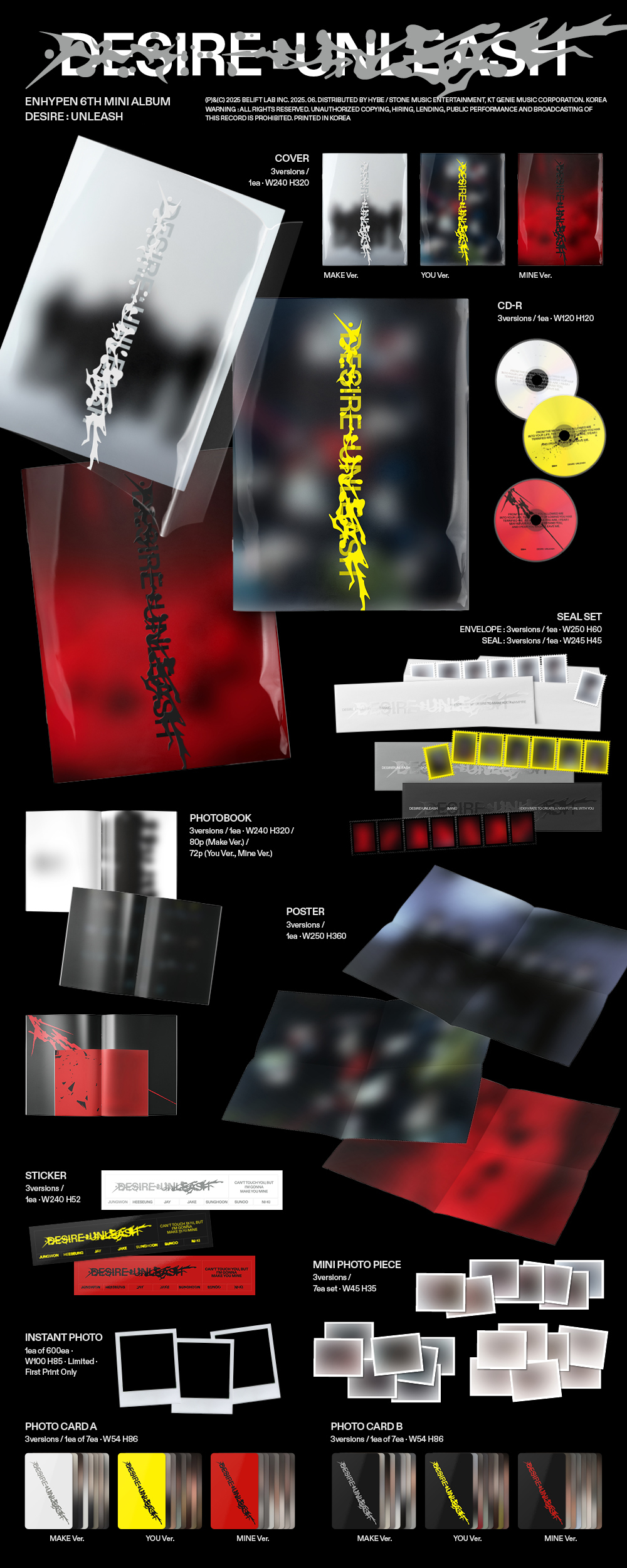 [PRE] ❌ไม่ได้ของแถม ENHYPEN DESIRE : UNLEASH