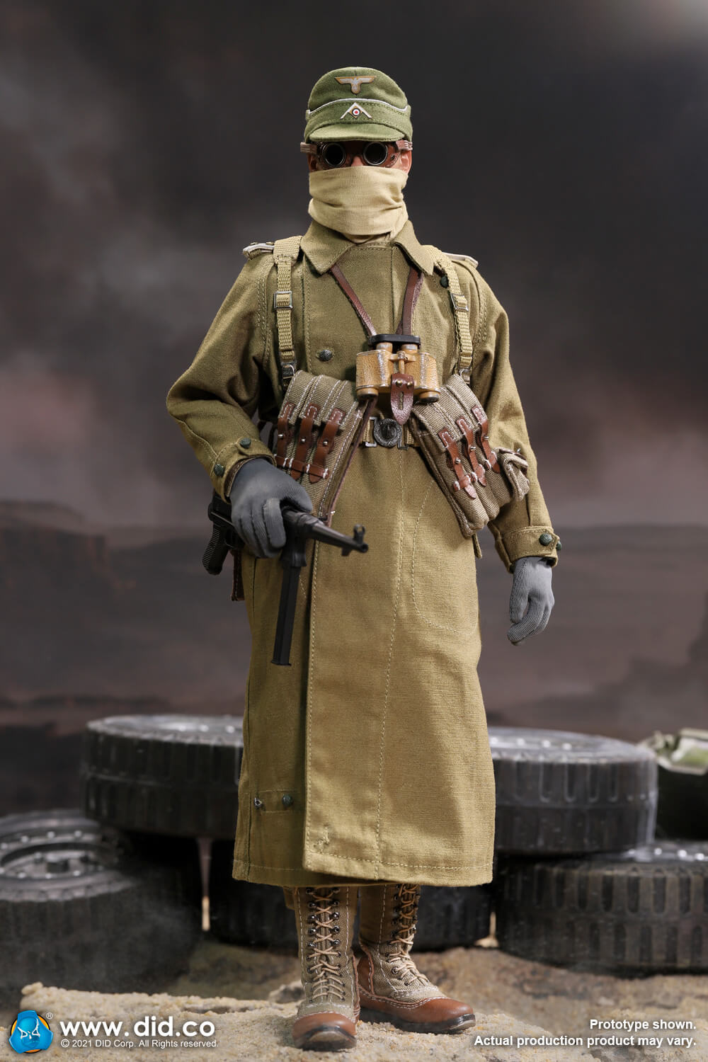 DID D80151 1/6 WWII German Afrika Korps Infantry Captain - Wilhelm