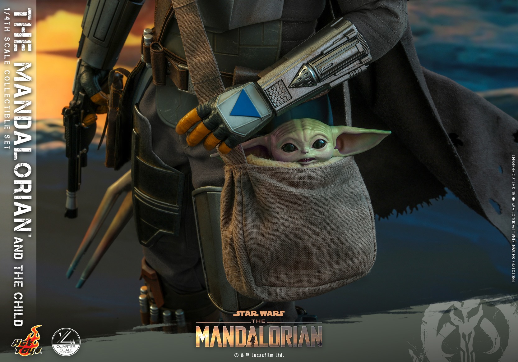 Hot Toys QS016 1/4 Star Wars™ The Mandalorian™ - The Mandalorian & The Child