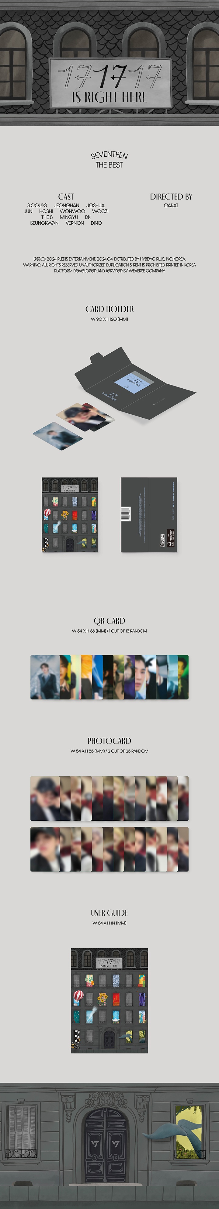 [รับกด+นำเข้าสินค้า] SEVENTEEN - BEST ALBUM [17 IS RIGHT HERE]