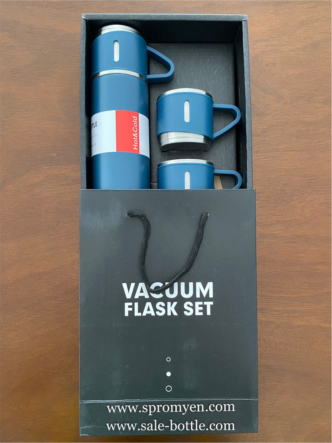 ชุดกิ๊ฟเซ็ทกระบอกน้ำสแตนเลส+แก้วน้ำสแตนเลส